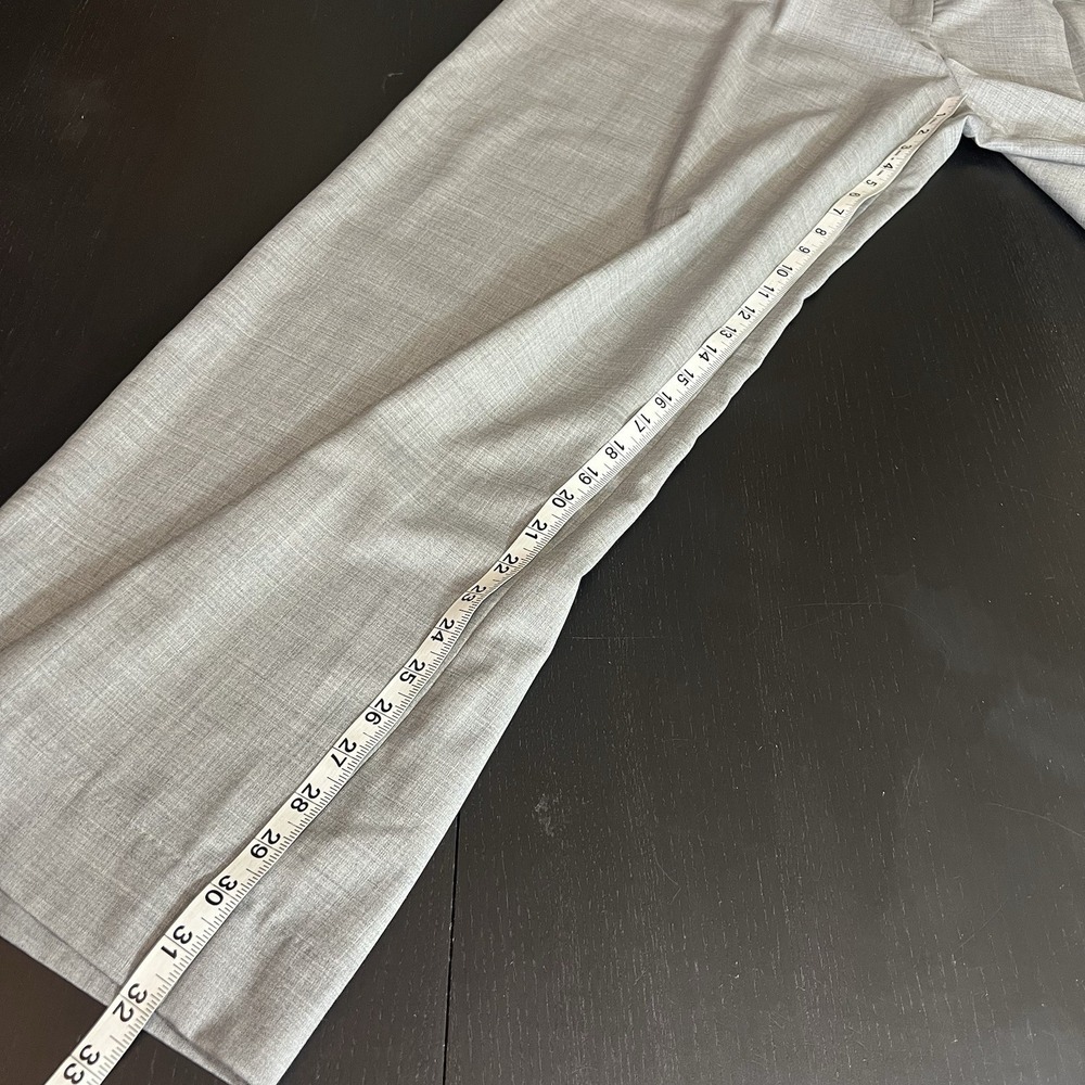 BELLE The Label Perennial Trousers Size 10 Medium Gray Wide Leg Wool Blend NEW - Picture 14 of 15